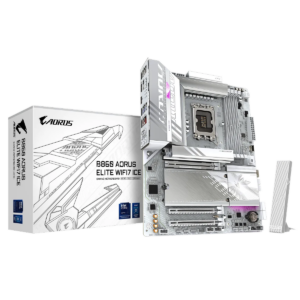 GIGABYTE Intel® B860 Chipset for LGA 1851; 4x DDR5; 3x M2; HDMI/DP/USB4.0 ; ATX. (GA-B860-A-ELITE-WF7-ICE)