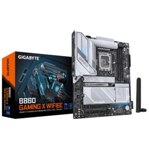 GIGABYTE Intel® B860 Chipset for LGA 1851; 4x DDR5; 3x M2; HDMI/DP/USB4.0 ; ATX. (GA-B860-GAMING-X-WIFI6E)