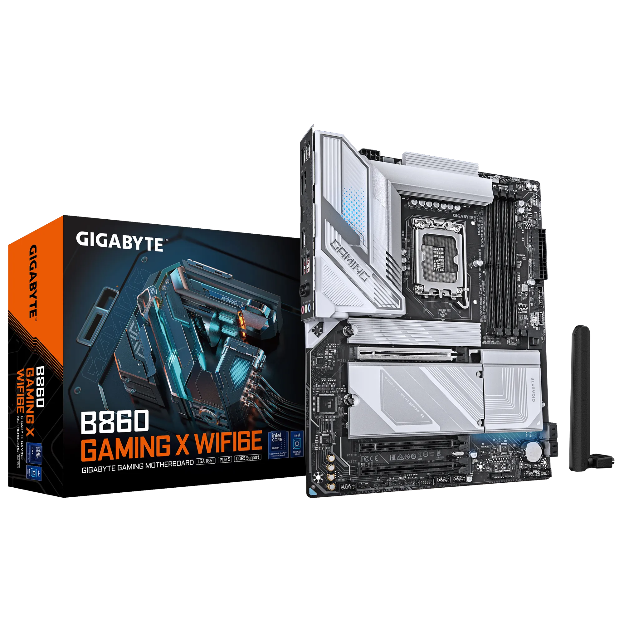 GIGABYTE Intel® B860 Chipset for LGA 1851; 4x DDR5; 3x M2; HDMI/DP/USB4.0 ; ATX. (GA-B860-GAMING-X-WIFI6E)