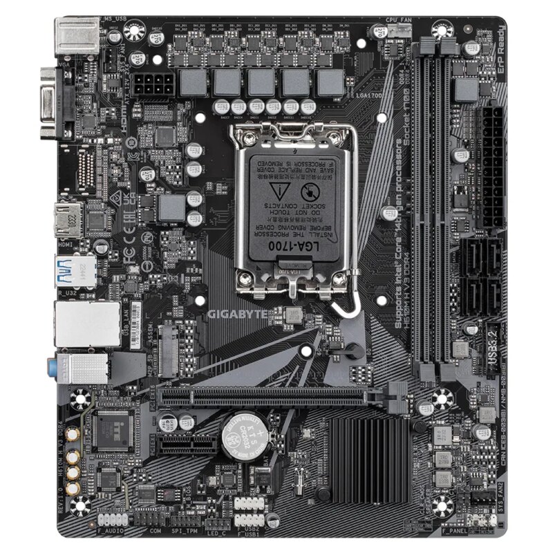 GIGABYTE Motherboard Intel® H610 Chipset for LGA 1700; 2x DDR4; 1x M2; D-Sub/HDMI; mATX (GA-H610M-H-V3-DDR4)_4