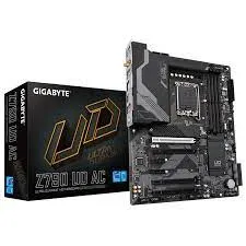 GIGABYTE Motherboard Intel® Z790 Chipset for LGA 1700; 4x DDR5; 3x M2 G4; HDMI/DP; ATX. (GA-Z790-UD)