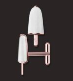Ambrosini Jewels -  Gemelli Argento 925° Ghiacciolo Finitura Rosé Pietra Bianca (GG 02 02 05)  JEWELRY_main