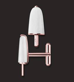 Ambrosini Jewels -  Gemelli Argento 925° Ghiacciolo Finitura Rosé Pietra Bianca (GG 02 02 05)  JEWELRY_main