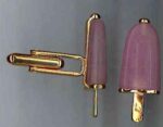 Ambrosini Jewels -  Gemelli Argento 925° Ghiacciolo Finitura Rosé Pietra Rosa (GG 02 02 08)  JEWELRY_main