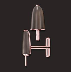 Ambrosini Jewels -  Gemelli Argento 925° Ghiacciolo Finitura Rosé Pietra Marrone (GG 02 02 10)  JEWELRY_main