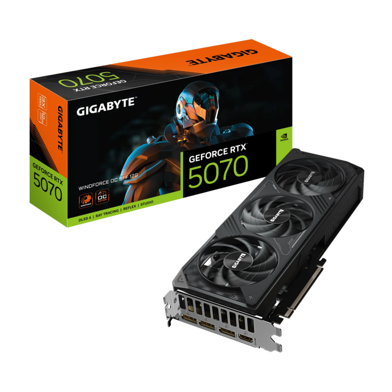 GIGABYTE nVidia GeForce RTX™ 5070 WINDFORCE OC SFF - 12GB GDDR7 HDMIx1/DPx3 (GV-N5070WF3OC-12GD)_6