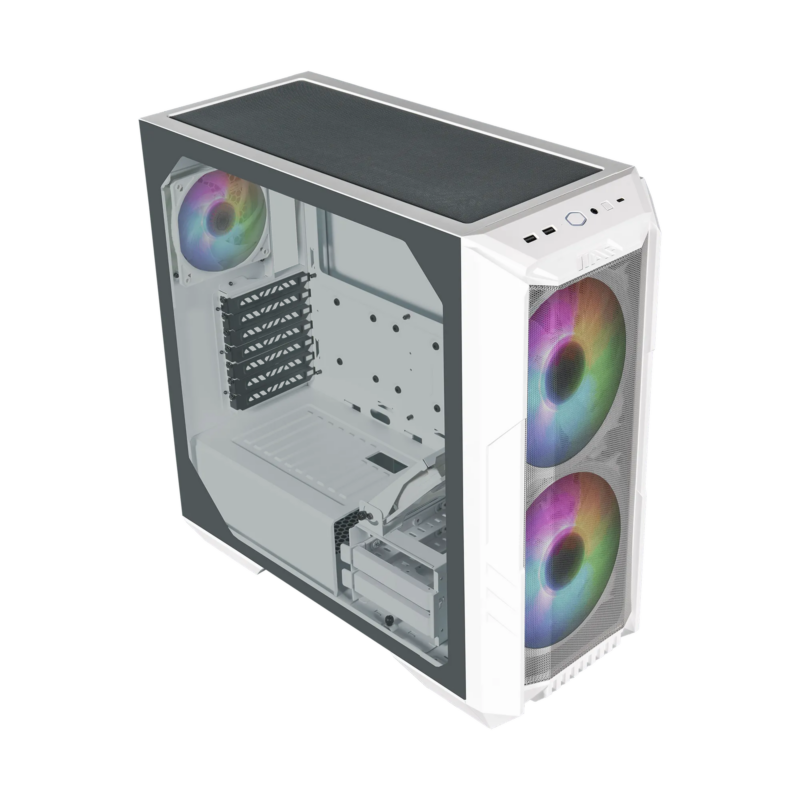 Cooler Master HAF 500 Mid Tower Case White. (H500-WGNN-S00)_9