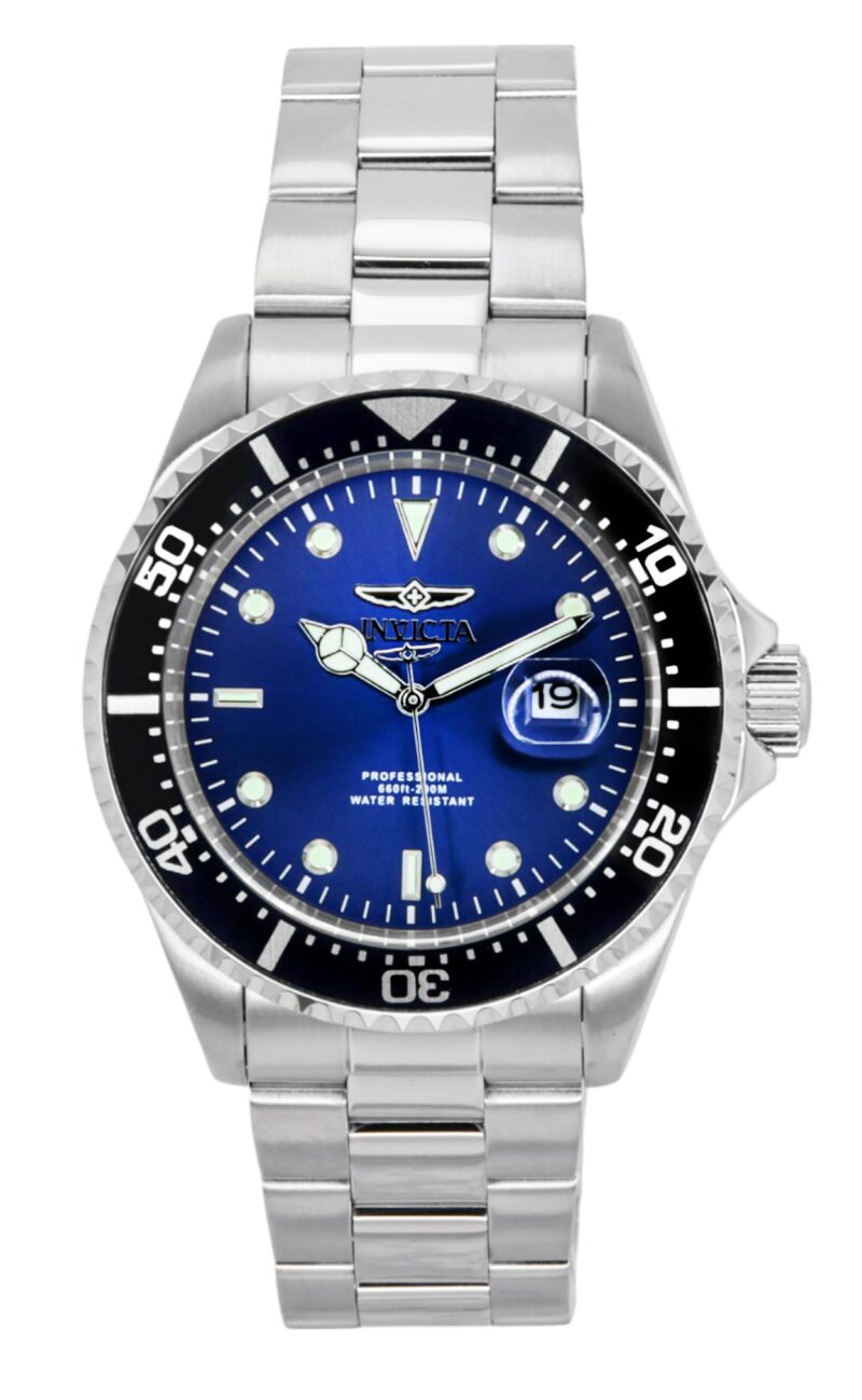 Invicta Pro Diver Stainless Steel Blue Dial Quartz Diver's 22054 200M Men's Watch