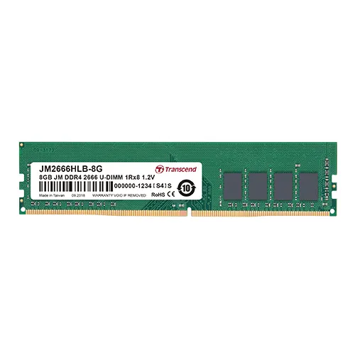 TRANSCEND 16GB JET MEMORY DDR4 2666MHZ DESKTOP U-DIMM 2RX8 1GX8 CL19 (JM2666HLB-16G)