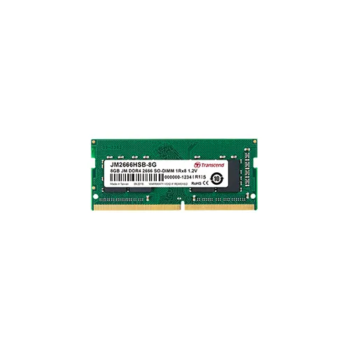 TRANSCEND 16GB JET MEMORY DDR4 2666MHZ NOTEBOOK SO-DIMM 2RX8 1GX8 CL19 (JM2666HSB-16G)