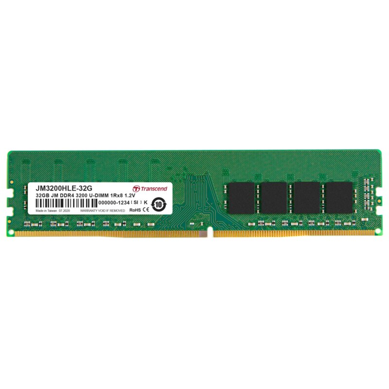 TRANSCEND JET MEMORY 32GB DDR4-3200 DESKTOP U-DIMM 2RX8 CL22 (JM3200HLE-32G)_1