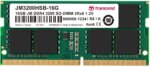 TRANSCEND JET MEMORY 16GB DDR4-3200 NOTEBOOK SO-DIMM 2RX8 CL22 (JM3200HSB-16G)