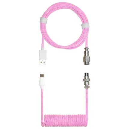 CM KB Coiled Cable; Double-Sleeved; Magenta; Type C (KB-CMZ1)