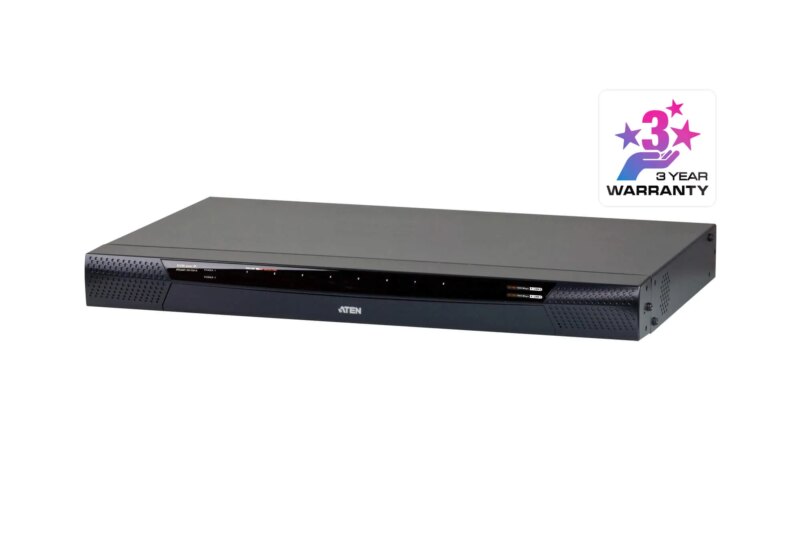 ATEN 1 Remote & 1 Local simultaneous users; 8Port Cat5 FHD IP KVM with Virtual Media & Dual Power Supply - FIPS 140-2 TAA Compli (KN1108VA)_3