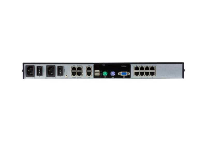 ATEN 1 Remote & 1 Local simultaneous users; 8Port Cat5 FHD IP KVM with Virtual Media & Dual Power Supply - FIPS 140-2 TAA Compli (KN1108VA)_4