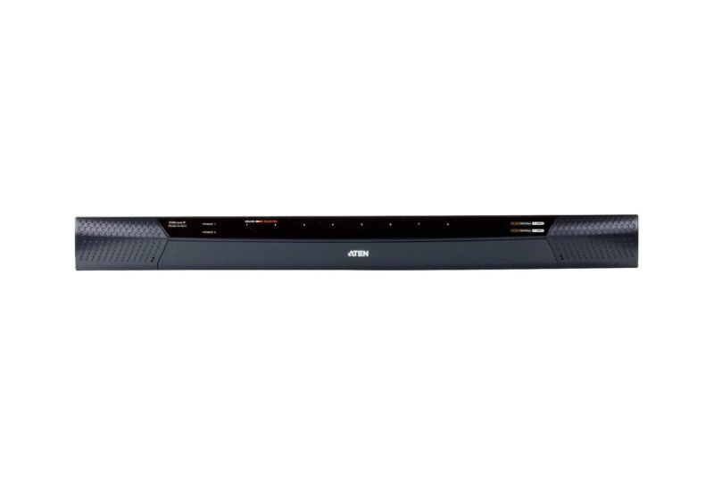 ATEN 1 Remote & 1 Local simultaneous users; 8Port Cat5 FHD IP KVM with Virtual Media & Dual Power Supply - FIPS 140-2 TAA Compli (KN1108VA)