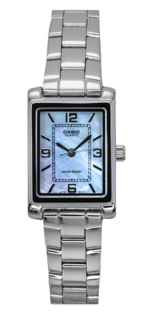 Casio Standard Analog Stainless Steel Mother Of Pearl Dial Quartz LTP-1234DS-2A Women's Watch