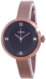 Casio Analog Black Dial LTP-E154MR-1A LTPE154MR-1A Women's Watch