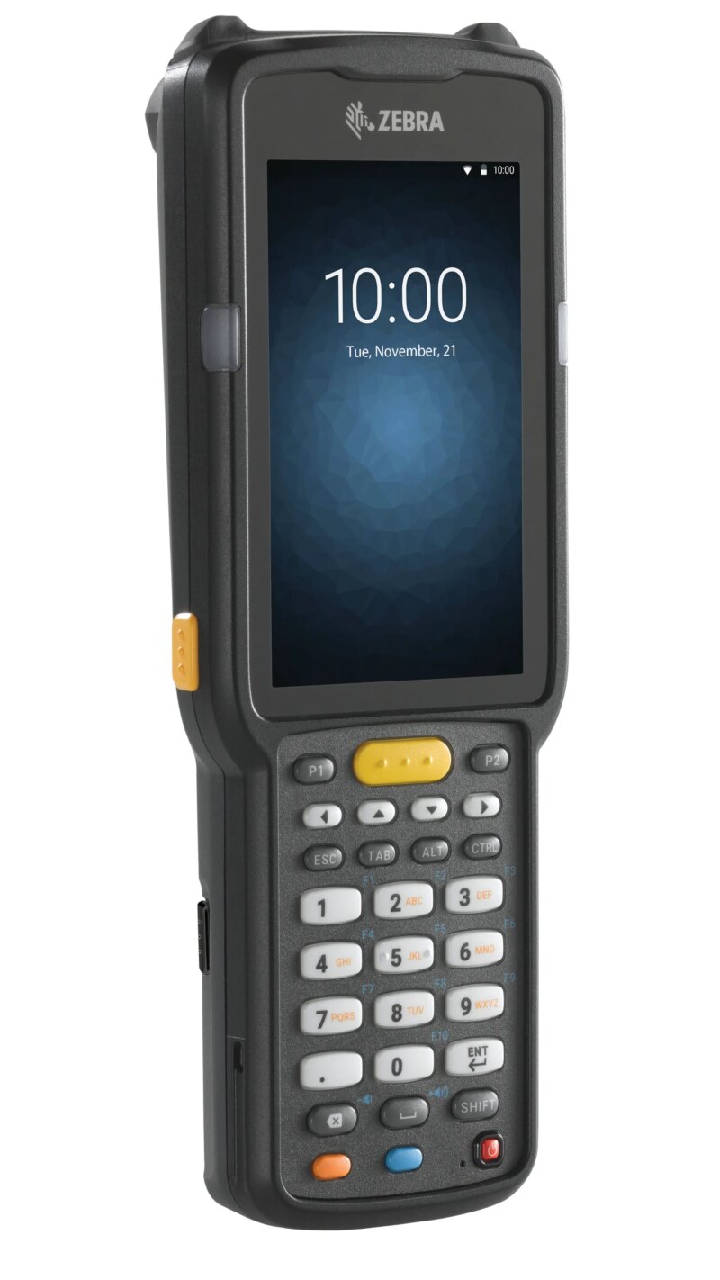 Zebra Brick Straight Shooter; 802.11 a/b/g/n/ac; Bluetooth; 2D SE4770; 4.0'' display; 38 Key; Extended Capacity Battery; Android (MC330L-SJ3EG4RW)_1