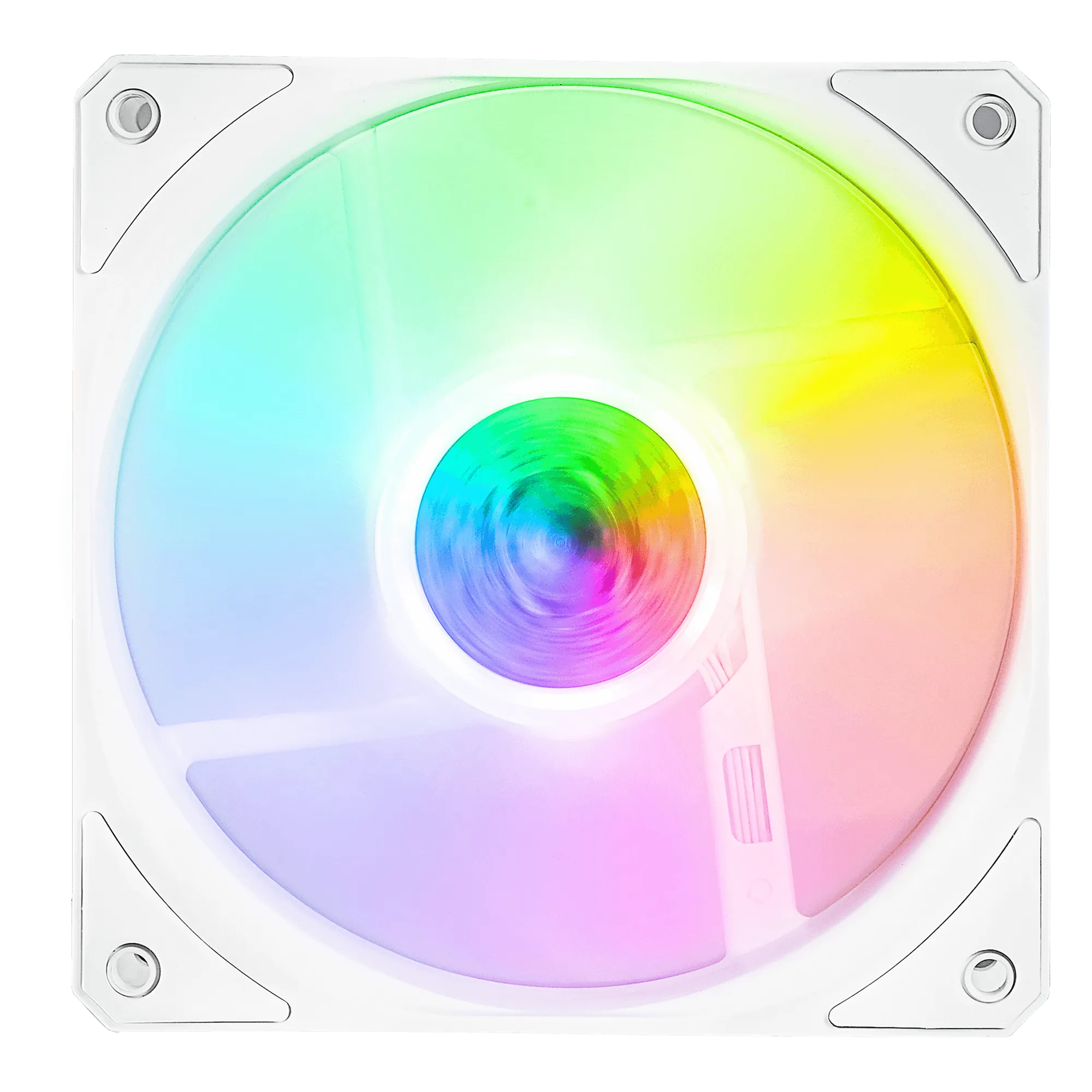 Cooler Mast Fan SickleFlow 120mm ARGB; New Blade Design; Enhanced Fan Frame; Sealed Bearing; 62CFM;3 PACK OF FANS; WHITE HOUSING (MFX-B2DW-183PA-R1)