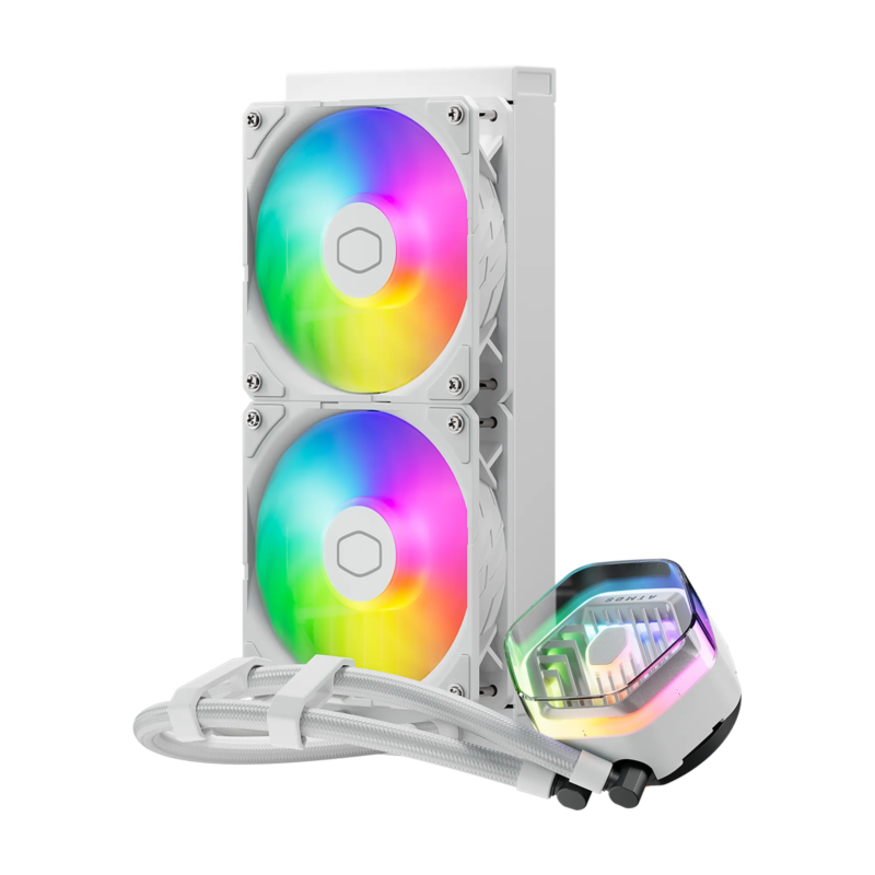 Cooler Master MasterLiquid 240 ATMOS White AIO Liquid Cooler White (MLX-D24M-A25PZ-RW)_1