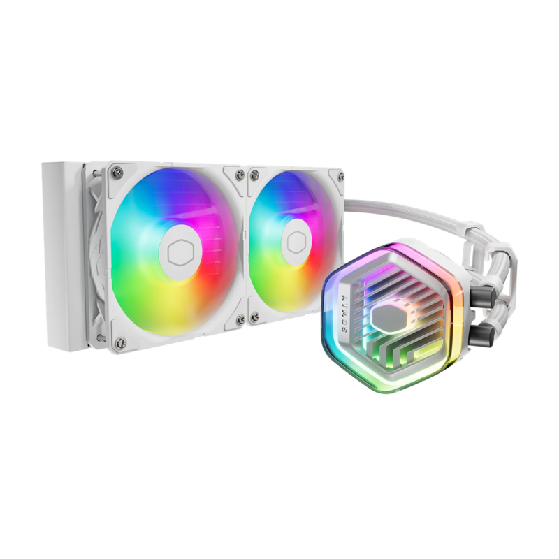 Cooler Master MasterLiquid 240 ATMOS White AIO Liquid Cooler White (MLX-D24M-A25PZ-RW)
