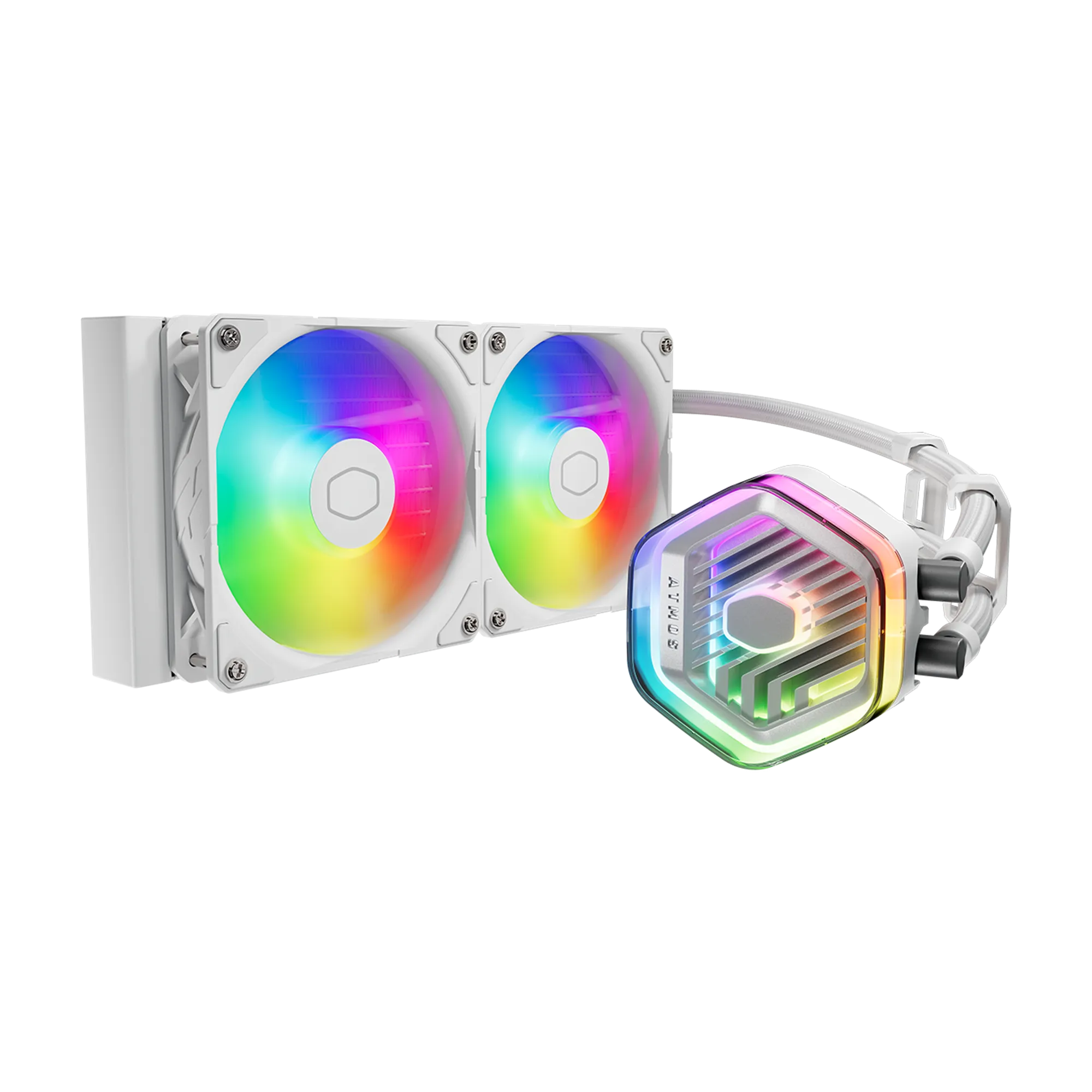 Cooler Master MasterLiquid 240 ATMOS White AIO Liquid Cooler White (MLX-D24M-A25PZ-RW)
