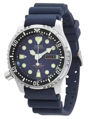 Citizen Promaster Rubber Strap Blue Dial Automatic Diver's NY0040-17L 200M Men's Watch
