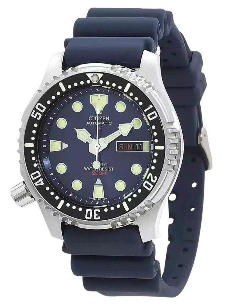 Citizen Promaster Rubber Strap Blue Dial Automatic Diver's NY0040-17L 200M Men's Watch
