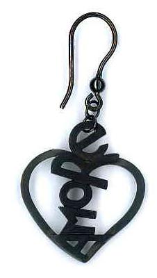 Ambrosini Jewels - Orecchini Argento 925° Cuore Finitura Brunita Satinata (OC 03 11 05)  JEWELRY_main
