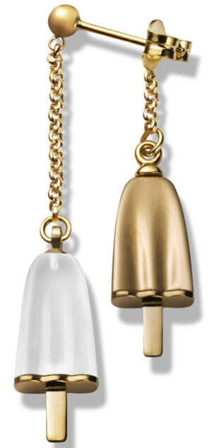 Ambrosini Jewels -  Orecchini Doppi Argento 925° Ghiacciolo Finitura Rosé Pietra Ghiaccio (OGD 03 02 06)  JEWELRY_main