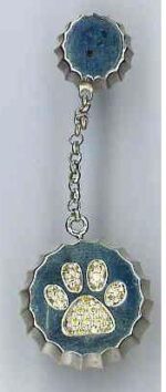 Ambrosini Jewels - Orecchini Argento 925° Tappo Finitura Bianca Con Pietre Zampa (OTA 01 01 PT)  JEWELRY_main