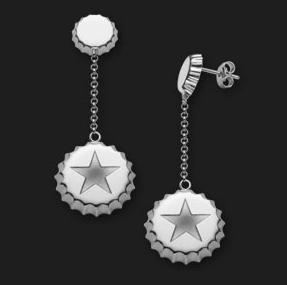 Ambrosini Jewels - Orecchini Argento 925° Tappo Finitura Bianca Stella (OTA 01 05)  JEWELRY_main