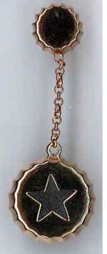 Ambrosini Jewels - Orecchini Argento 925° Tappo Finitura Rosé Stella (OTA 02 05)  JEWELRY_main