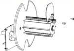 Kit; Media Rewind Spindle with Motor and PCB; ZT410; ZT411 (P1058930-058)