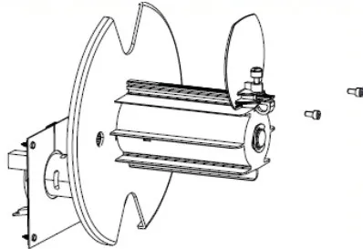 Kit; Media Rewind Spindle with Motor and PCB; ZT410; ZT411 (P1058930-058)