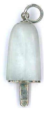 Ambrosini Jewels -  Pendente Argento 925°  Ghiacciolo Finitura Bianca Pietra Bianca Grande (26x15 Mm) (PG 01 01 05)  JEWELRY_main