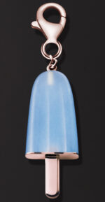 Ambrosini Jewels - Pendente Argento 925°  Ghiacciolo Finitura Rosé Pietra Azzurra Piccolo (21x14 Mm) (PG 03 02 01)  JEWELRY_main