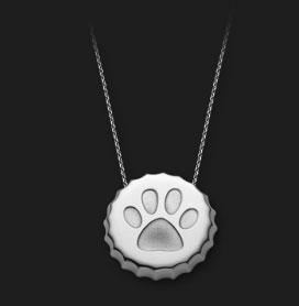 Ambrosini Jewels - Pendente Argento 925° Tappo Finitura Bianca Zampa (PTA 01 01)  JEWELRY_main