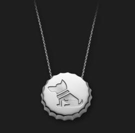 Ambrosini Jewels - Pendente Argento 925° Tappo Finitura Bianca Cane (PTA 01 02)  JEWELRY_main