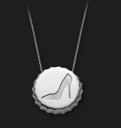 Ambrosini Jewels - Pendente Argento 925° Tappo Finitura Bianca Scarpa (PTA 01 03)  JEWELRY_main