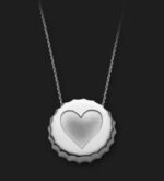 Ambrosini Jewels - Pendente Argento 925° Tappo Finitura Bianca Cuore (PTA 01 04)  JEWELRY_main