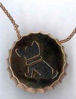 Ambrosini Jewels - Pendente Argento 925° Tappo Finitura Rosé Cane (PTA 02 02)  JEWELRY_main