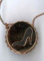 Ambrosini Jewels - Pendente Argento 925° Tappo Finitura Rosé Scarpa (PTA 02 03)  JEWELRY_main