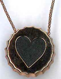 Ambrosini Jewels - Pendente Argento 925° Tappo Finitura Rosé Cuore (PTA 02 04)  JEWELRY_main