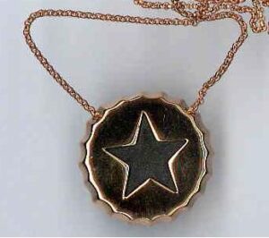 Ambrosini Jewels - Pendente Argento 925° Tappo Finitura Rosé Stella (PTA 02 05)  JEWELRY_main