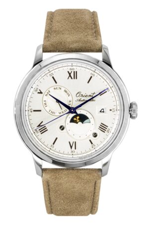Orient Classic 75th Anniversary Limited Edition Sun and Moon White Dial Automatic RA-AK0808S Men's Watch