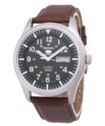 Seiko 5 Sports Automatic Brown Leather SNZG09K1-var-LS12 100M Men's Watch