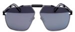 Philipp Plein Sunglasses Spp049m Shiny Palladium Semi Matte Black (SPP049M-K07X 63-11-145) Men's EYEWEAR_2
