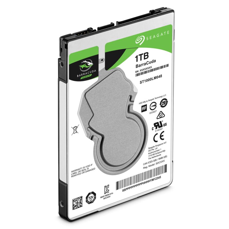 Seagate Barracuda 1TB; 2.5'' Notebook Drive; SATA 6GB/s; RPM 5400; 128MB Cache 7mm (ST1000LM048)_4